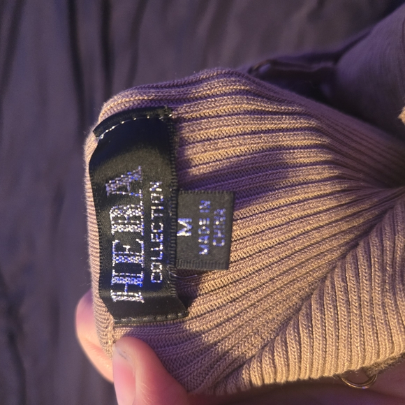 Heba Collection Beige Ribbed Knitwear - Picture 2 of 2